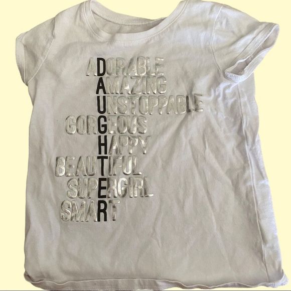 3/$15✨ Children’s Place: Daughter Acrostic Poem Short Sleeved Tee. - Picture 2 of 7
